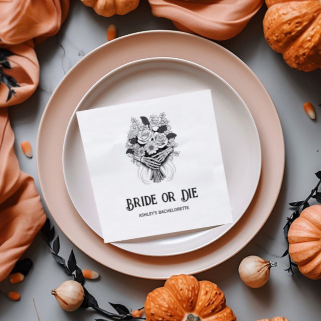 Brille oder Die Halloween-Junggeselinnen-Abschied Serviette (Von Creator hochgeladen)