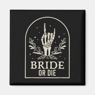 Brille oder Die Skeleton Hand Gothic Chelorette Pa Magnet