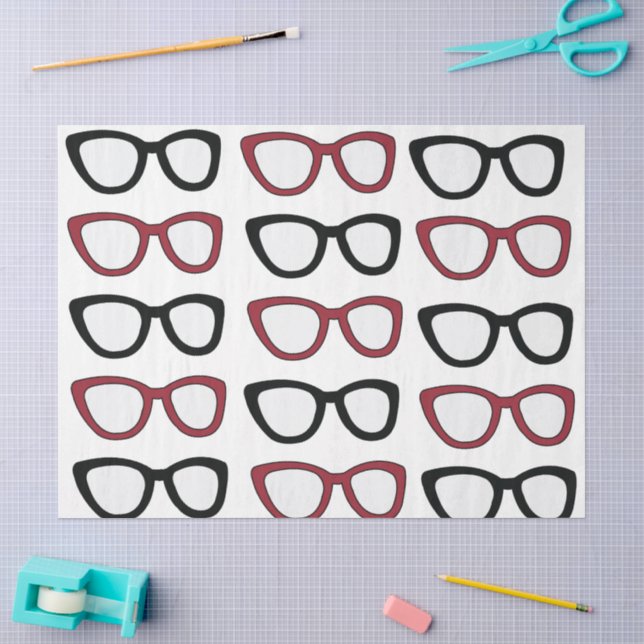 Brille Optiker Augenoptiker  Seidenpapier (Basteln)