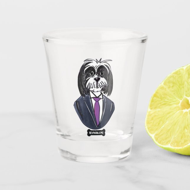 Brille Schnapsglas (Vorderseite)