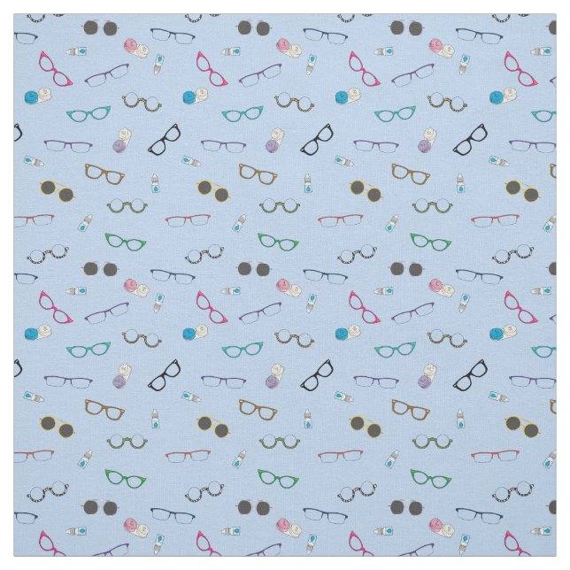 Brille und Kontaktlinsen Stoff (Muster)