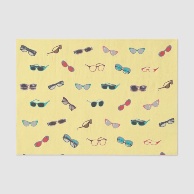 Brille und Sonnenbrille Seidenpapier (Vorderseite)