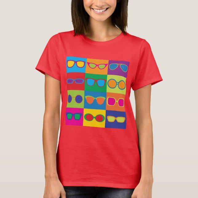 Brillen-Schachbrett T-Shirt (Vorderseite)