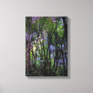 Brillenbeleuchtung Surreal Forest Wrapped Canvas Leinwanddruck
