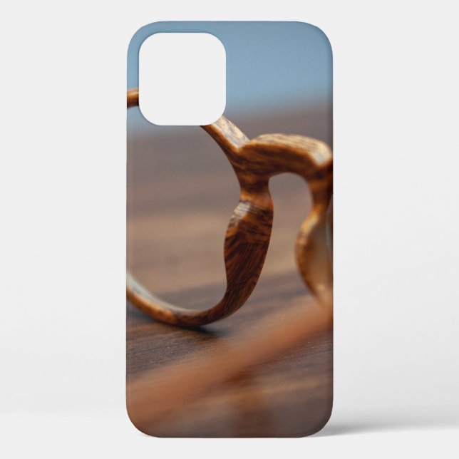 Brillenbrille aus Holz Case-Mate iPhone Hülle (Rückseite)