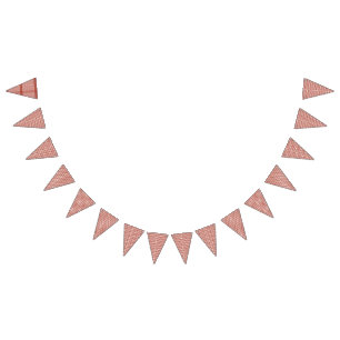 Brillenfarbenes Packpapier mit festlicher Kiste Wimpelkette