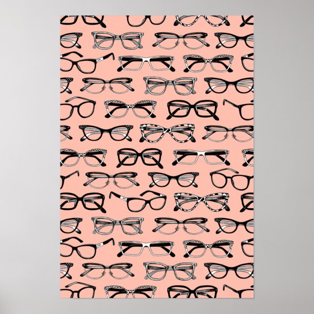 Brillengläser, Brille, Brille, Brille Poster (Vorne)