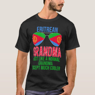 Brillengläser der Eritreer-Oma Eritrea-Flagge T-Shirt
