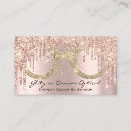 Brillengläser für Augenbrauen Optikoptometriker Ro Visitenkarte