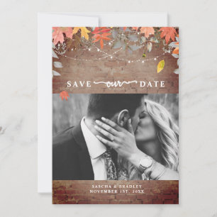 Brillengläser Herbstleuchten Foto Hochzeit im Herb Save The Date