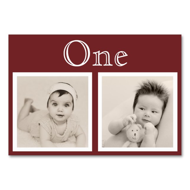 Brillengraualter, benutzerdefinierte Farbe Silber- Tischnummer (Vorderseite)