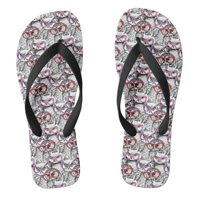 Brillenmuster Flip Flops (Fußbett)