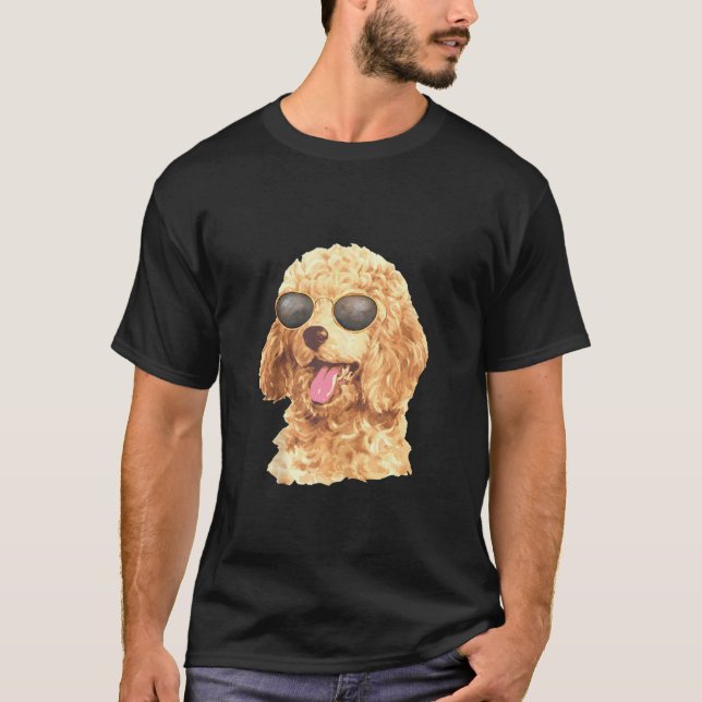 Brillenpudel T-Shirt (Vorderseite)