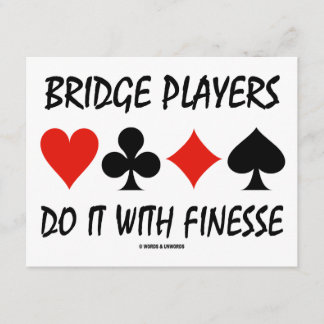 Brillenspieler machen es mit Finesse Four Card Anz Einladung