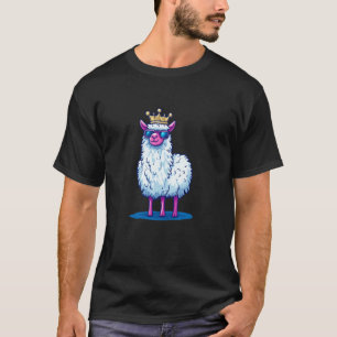 Brillentragender Llamakönig Grafik für einen Whims T-Shirt
