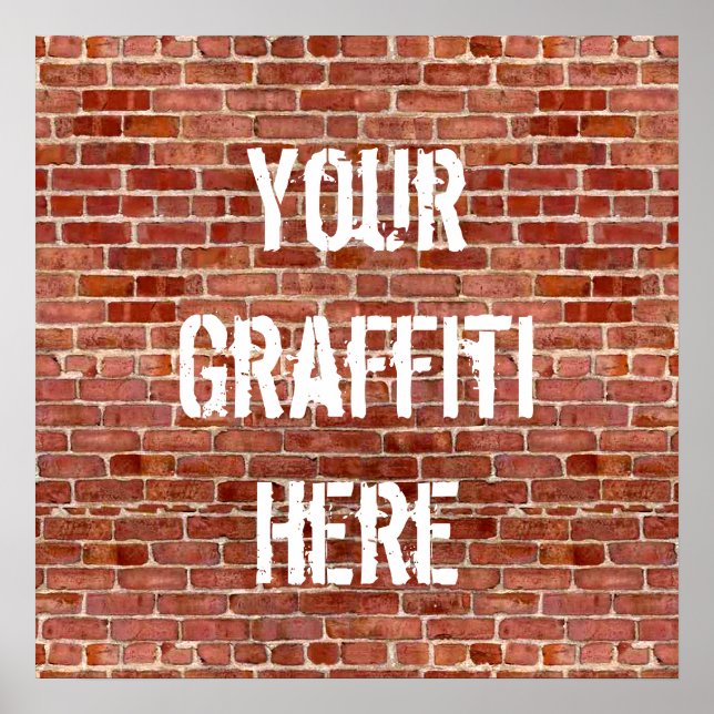 Brillenwand Personalisiert Graffiti Custom Poster (Vorne)