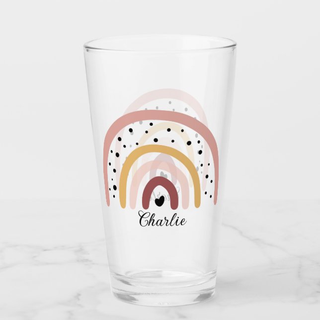 Brillenware anpassen - Regenbogenlachs Glas (Vorderseite)