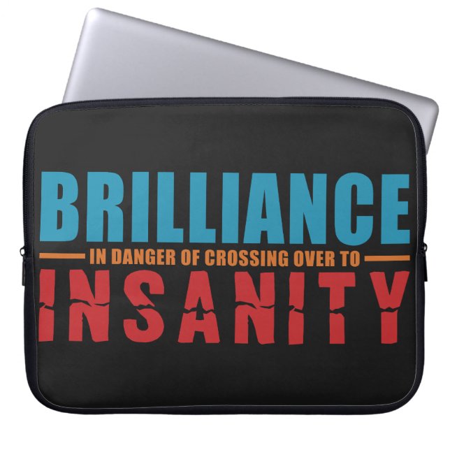 BRILLIANCE VS INSANITY Custom Laptop-Hülle Laptopschutzhülle (Vorderseite)
