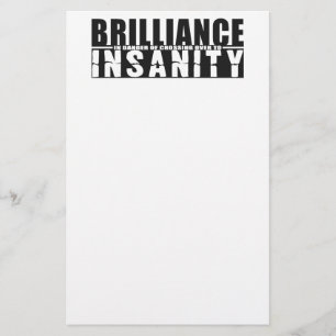 BRILLIANCE VS UNSANITY custom stationary Briefpapier