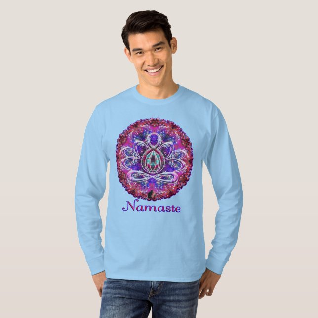 Brilliance Zen Lotus Namaste T-Shirt (Vorne ganz)