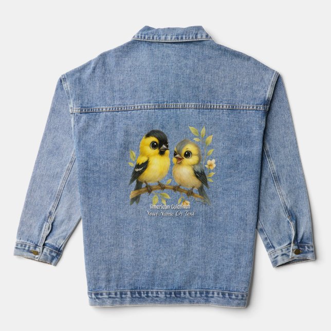 Brilliant American Goldfinch Jeansjacke (Rückseite)
