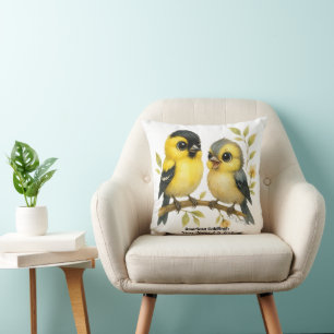 Brilliant American Goldfinch Kissen