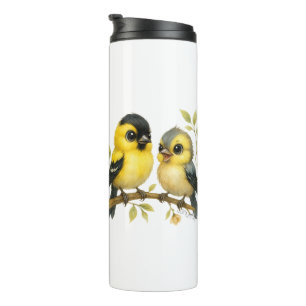 Brilliant American Goldfinch Thermosbecher