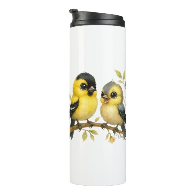 Brilliant American Goldfinch Thermosbecher (Nach rechts gedreht)