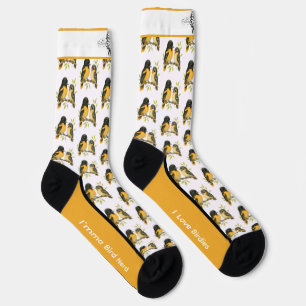 Brilliant Baltimore Oriole Bird Socken