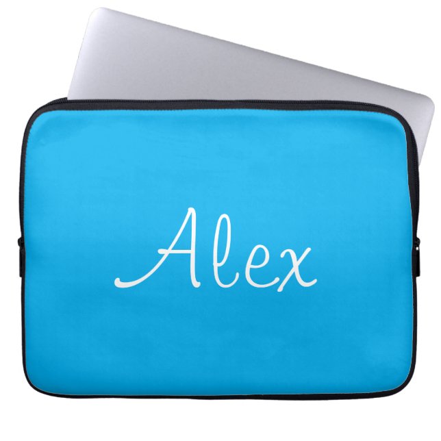 Brilliant Blau Laptopschutzhülle (Vorderseite)