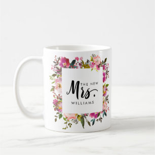 Brilliant Bloom WEDEN THE NEW MRS Typografy Kaffeetasse