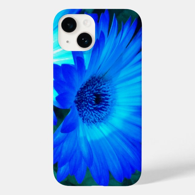 Brilliant Blue Daisy Case-Mate iPhone Hülle (Rückseite)