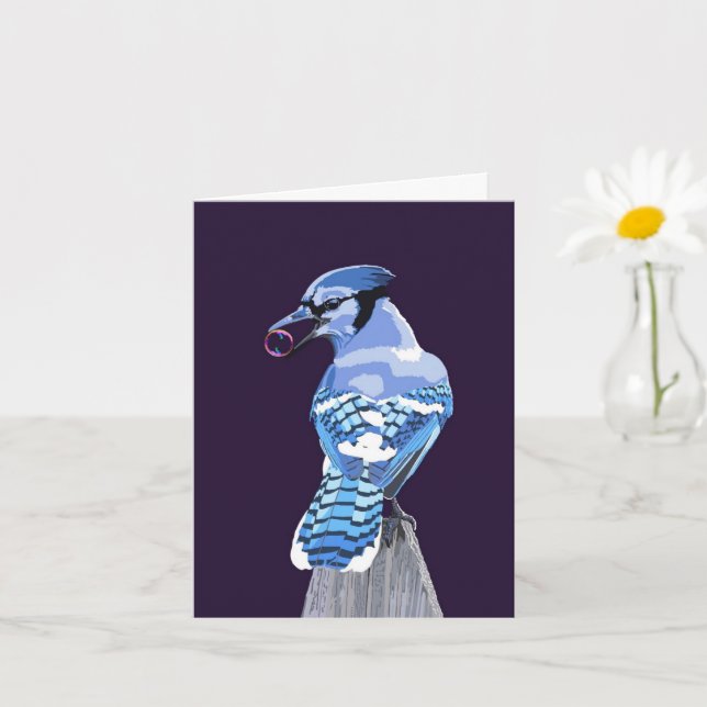 Brilliant Blue Jay Karte (Kleine Pflanze)