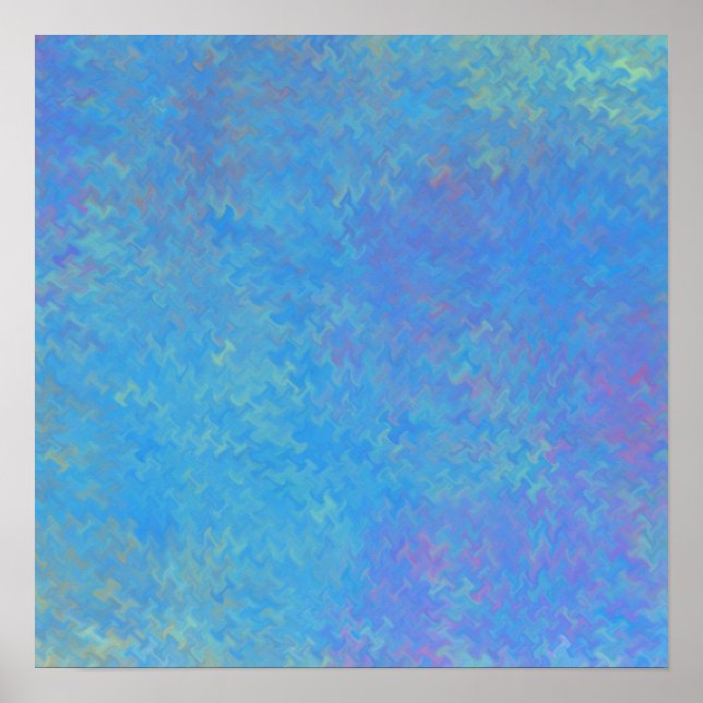 Brilliant Blue Marble Art Poster (Vorne)