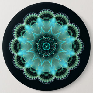 Brilliant Fraktal mandala Button