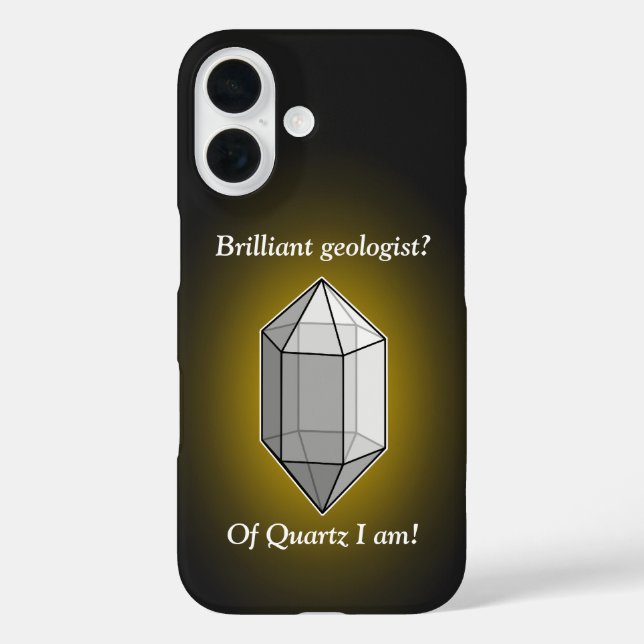 Brilliant Geologin Quartz Pun Case-Mate iPhone Hülle (Rückseite)