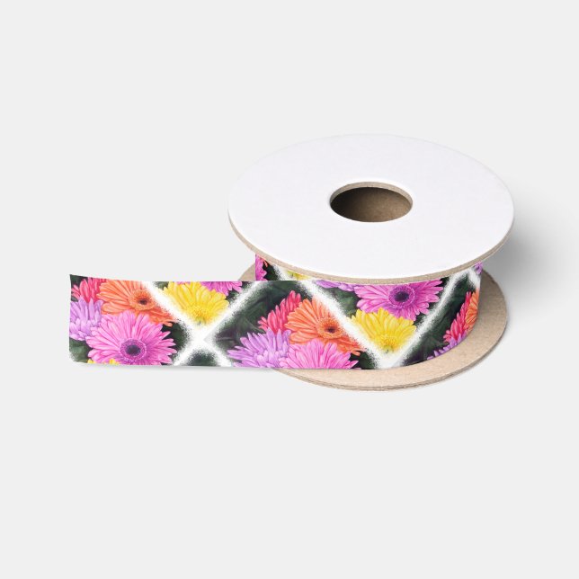 BRILLIANT GERBER BLUME RIBBON SATINBAND (Spule)