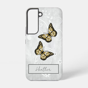 Brilliant Gold Butterfys Samsung Galaxy Hülle