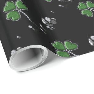 Brilliant Happy St. Patrick's Day Diamonds Geschenkpapier