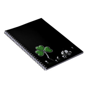 Brilliant Happy St. Patrick's Day Diamonds Notizblock