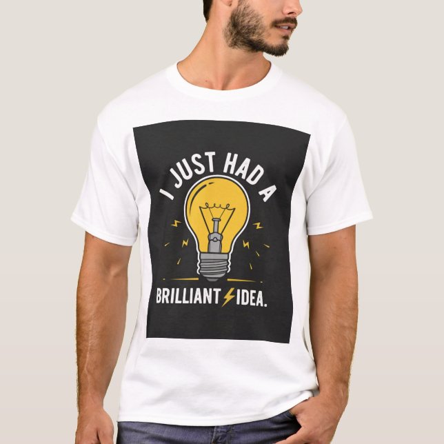 Brilliant Idea Lightbulb Electrical Engineer Gift T-Shirt (Vorderseite)