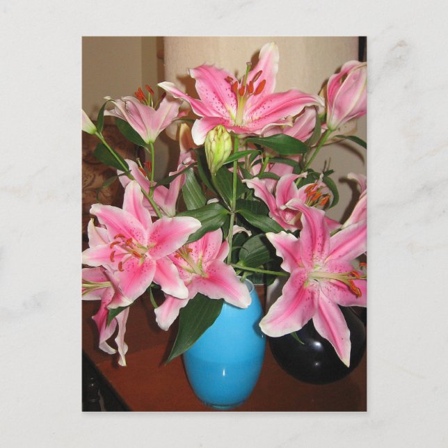 Brilliant Lilies Postcard Postkarte (Vorderseite)