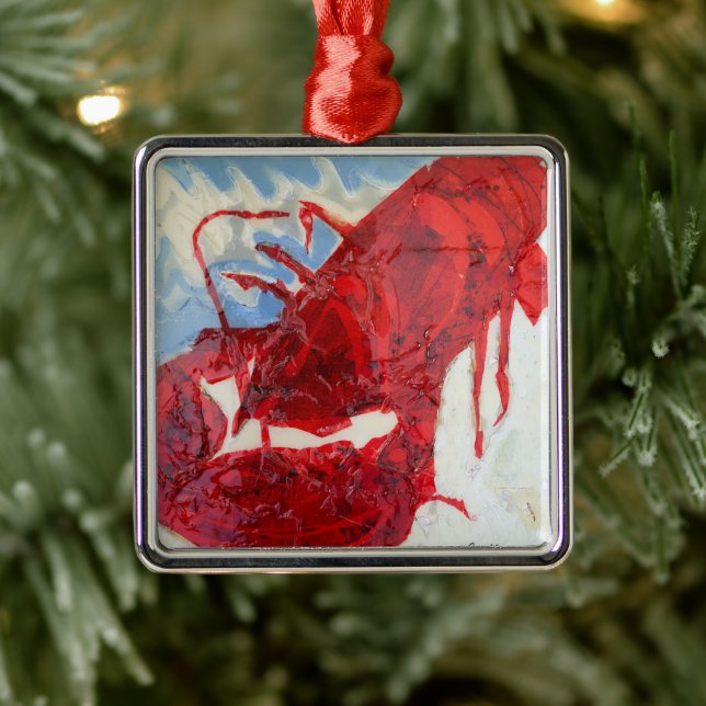 Brilliant Maine Lobster Ornament Aus Metall (Baum)