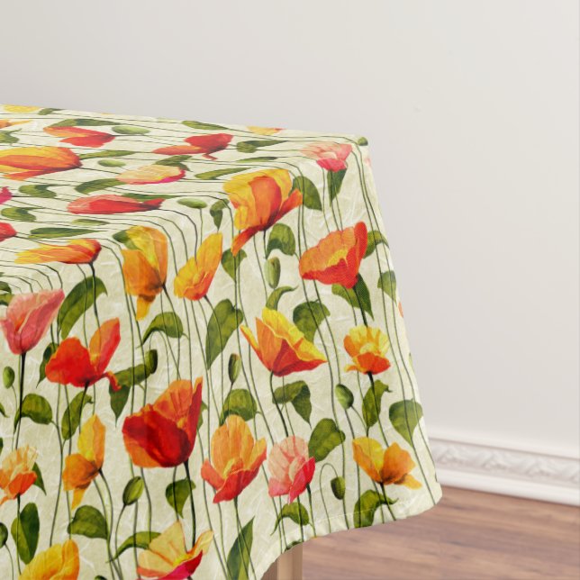 Brilliant Poppies Tischdecke (Beispiel)