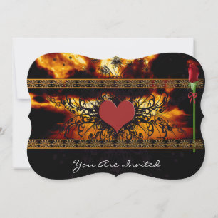 Brilliant Sonnenuntergang Thru die Wolken Hochzeit Einladung