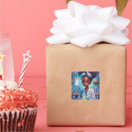 Brilliant Young Scientist   Quadratischer Aufkleber