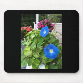 Brilliante Blaue Trichterwinden Mousepad