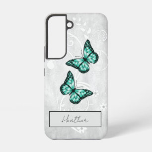 Brilliante Türkis Schmetterlinge Samsung Galaxy Hülle