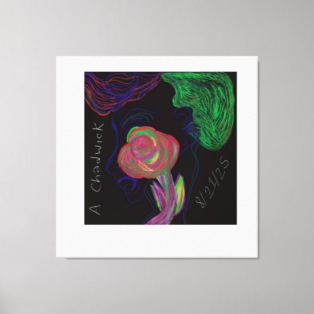 Brilliantly Colored African Floral   Leinwanddruck (Vorderseite)