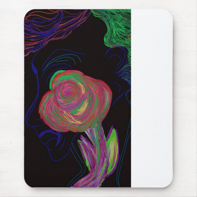 Brilliantly Colored African Floral  Mousepad (Vorne)